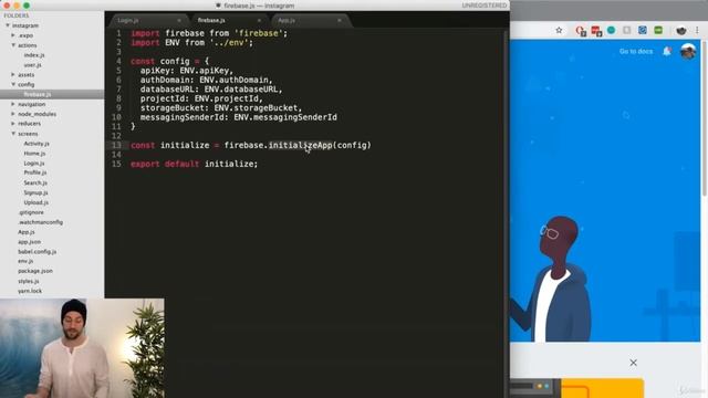 Initialize Firebase & Create Account смотреть онлайн