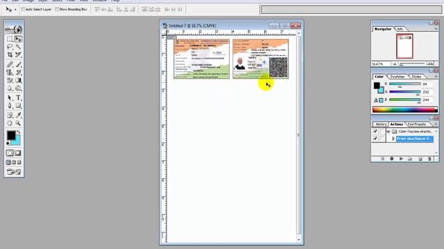 Color Vaccine Certificate Print 1 Click | Color Vaccine Certificate Photoshop Action File Download