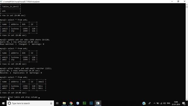 how to update , drop and modify table columns in database смотреть онлайн