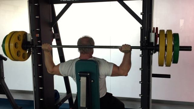 В день города, жим из за головы 90 кг 4 раза. смотреть онлайн