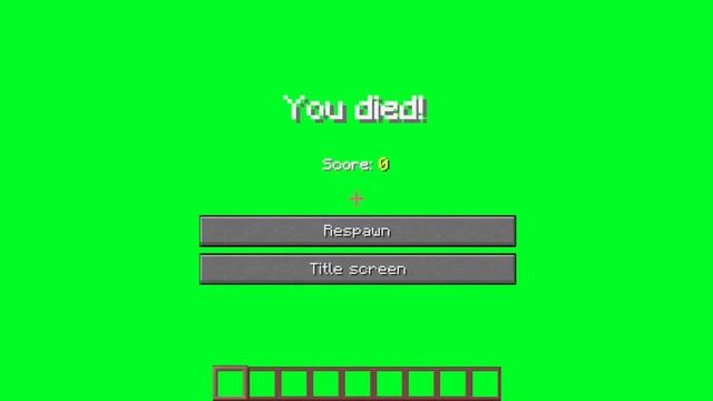 YOU DIED MINECRAFT Футаж смотреть онлайн