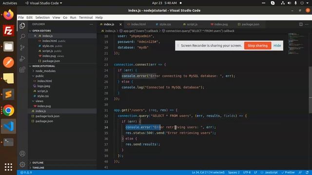 Express NodeJS Tutorial in Hindi #15 How to connect to MySQL using Node.js смотреть онлайн