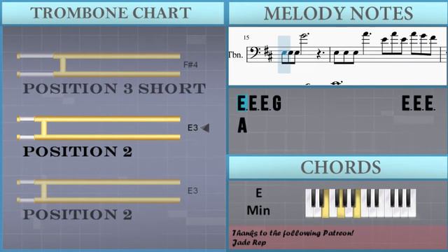 How to play Halo Main Theme by Martin O'Donnell on Trombone (Tutorial) смотреть онлайн
