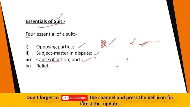 Institution of Suits || Sec 26 and Order 4 || What is suit and its essential? || CPC || смотреть онлайн