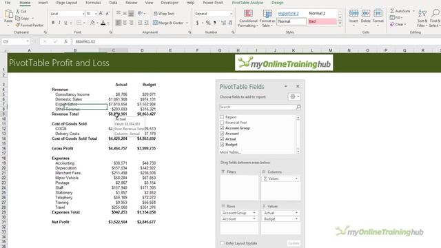 Easy Excel PivotTable Profit & Loss Statements смотреть онлайн