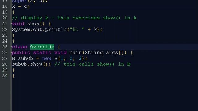 Java -30 Method Overriding program Explained in Malayalam JAVA смотреть онлайн