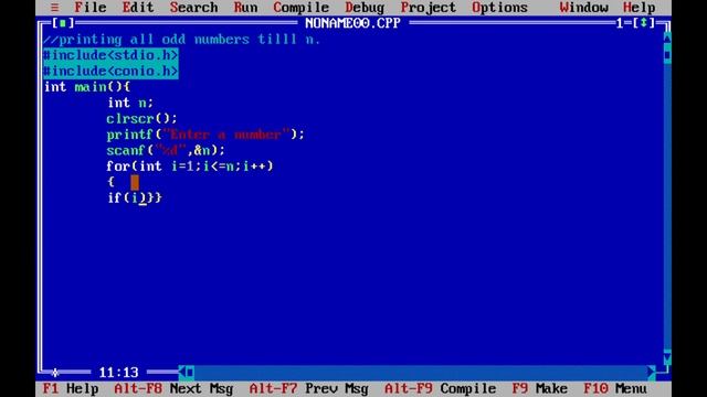 Program to print odd number in c using for loop | Program to print odd number 1 to n using for loo смотреть онлайн