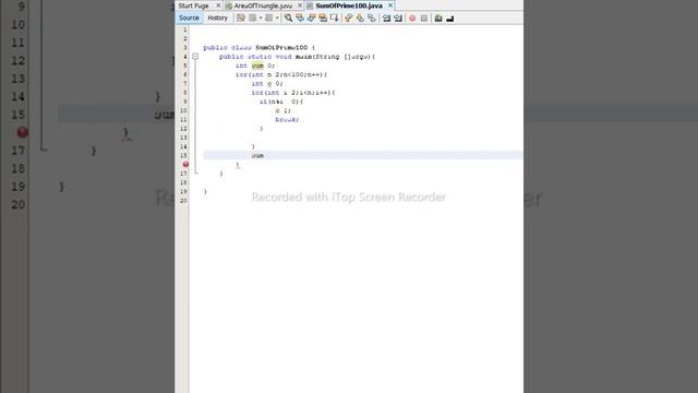 Write a Java program to compute the sum of prime numbers from one to100 (1 to 100) in java NetBeans смотреть онлайн