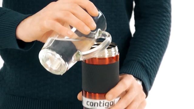 Обзор термокружки Contigo Byron красного цвета