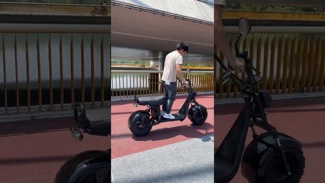 Electric Scooter X9 Shock Absorption Test смотреть онлайн