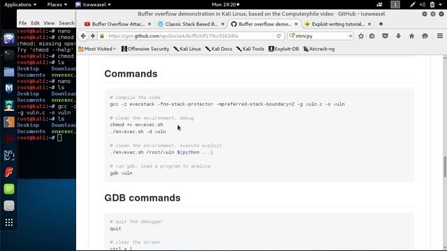 Kali Linux 2016.1 - Buffer Overflow Tutorial смотреть онлайн