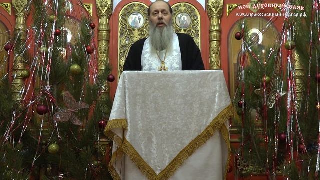 Праздничная проповедь в день Рождества Христова (07.01.2017 г.) смотреть онлайн