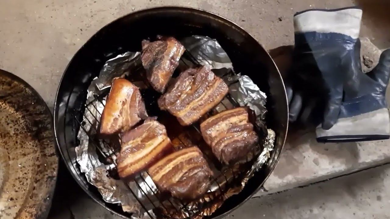 коптим свиную грудинку горячим копчением смотреть онлайн