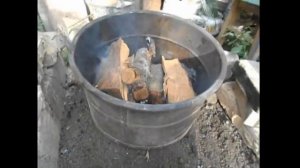 Делаем древесный уголь (для ковки)