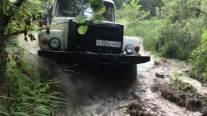«Водные процедуры» жестокий маршрут для ГАЗ-3308 «Егерь»