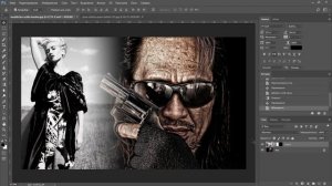 Как соединить две фотографии в одну в фотошопе