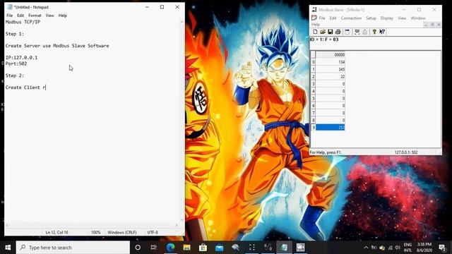 Modbus TCP With Modbus Simulator
