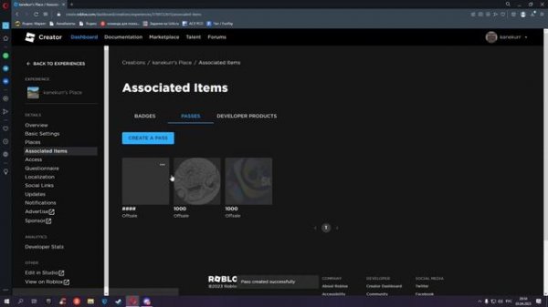КАК СОЗДАТЬ ГЕЙМ ПАСС И УКАЗАТЬ ЦЕНУ В РОБУКСАХ? roblox studio