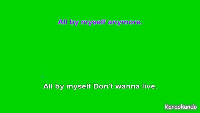 Karaoke - All By Myself - Eric Carmen - Celine Dion (Lyrics) смотреть онлайн