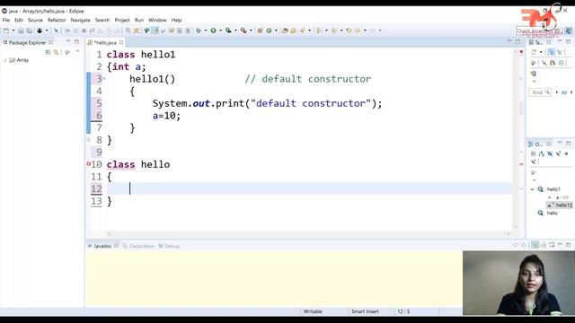 #27 Default Constructors in JAVA | Example | CORE JAVA | Hindi смотреть онлайн