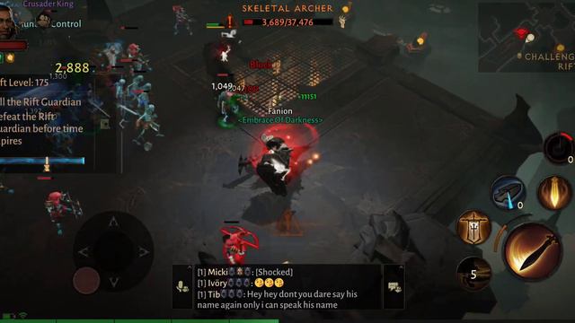 Diablo Immortal Challenge Rift Crusader run through. Tweaked build смотреть онлайн