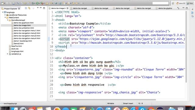 Bài 80 Sử dụng image trong bootstrap смотреть онлайн