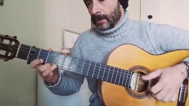 Bach Gigue 997 for Guitar on Buleria (flamenco) compas смотреть онлайн
