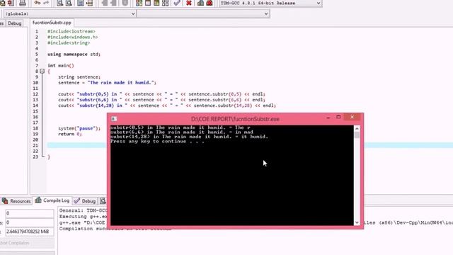 Function substr() смотреть онлайн