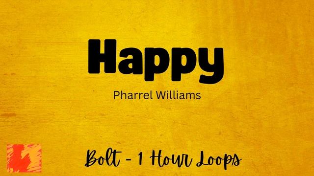 Happy - Pharrell Williams - 1 Hour - Lyrics смотреть онлайн