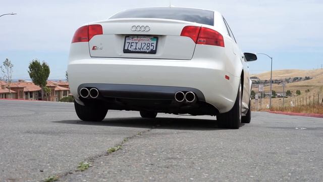 Audi B7 S4 4.2L exhaust note - muffler delete смотреть онлайн