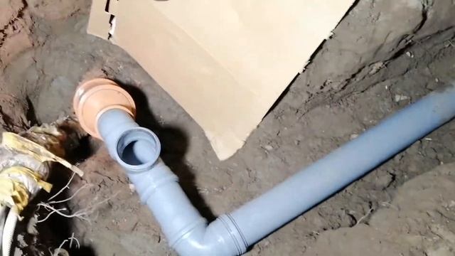 Укладка труб канализационых диаметр от 160мм. 100мм. 50мм. в частном доме. смотреть онлайн
