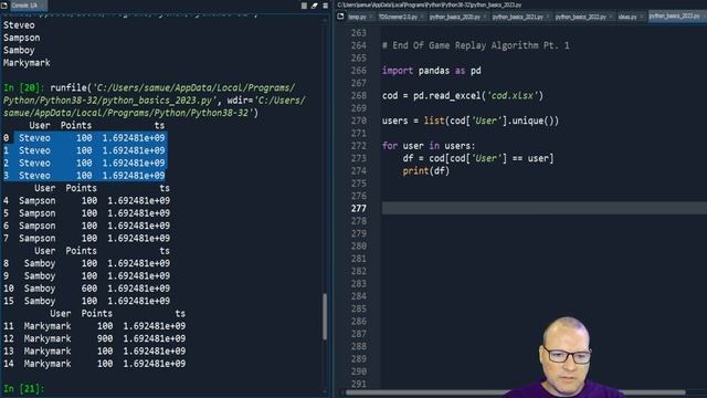 Python Basics Tutorial End Of Game Replay Algorithm Pt 1 смотреть онлайн