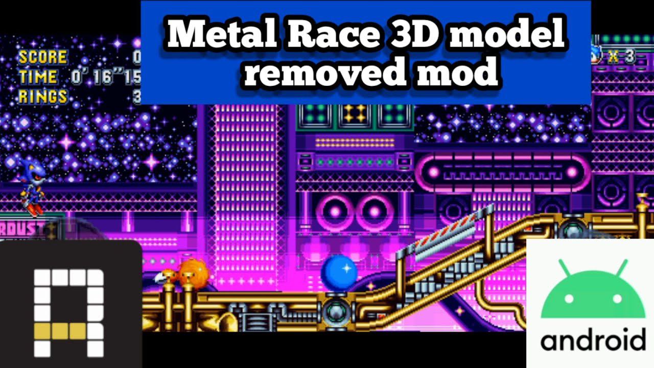 Metal Sonic Race 3D Model Background Removed mod by @23kolsa for Decompilation Android смотреть онлайн