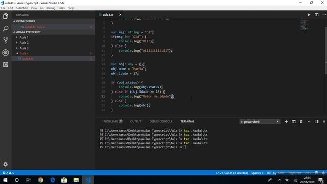 Aula 05 - Curso de Typescript - Estrutura condicional смотреть онлайн
