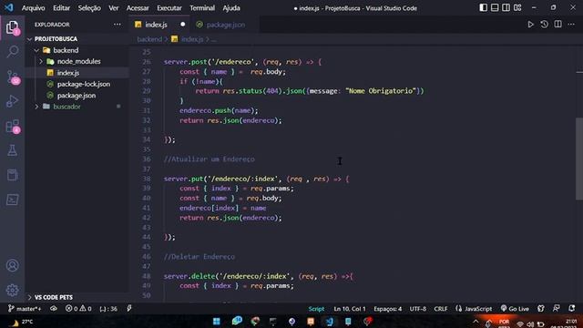 API e CRUD com Java Script смотреть онлайн
