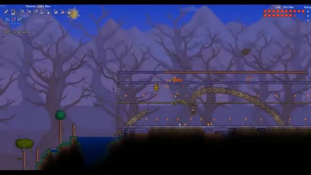 Terraria Hardcore - second boss defeated - Eater of Worlds смотреть онлайн
