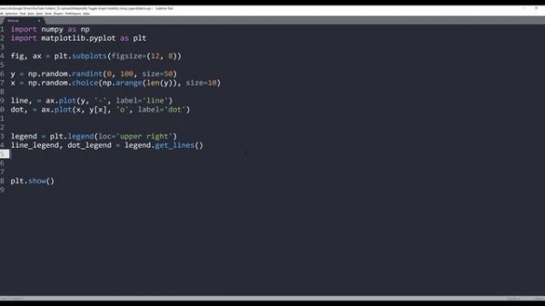 How to Toggle Graphs Visibility By Clicking Legend Label in Matplotlib