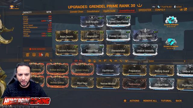GRENDEL PRIME Build | Steel Path Meatball | Warframe смотреть онлайн