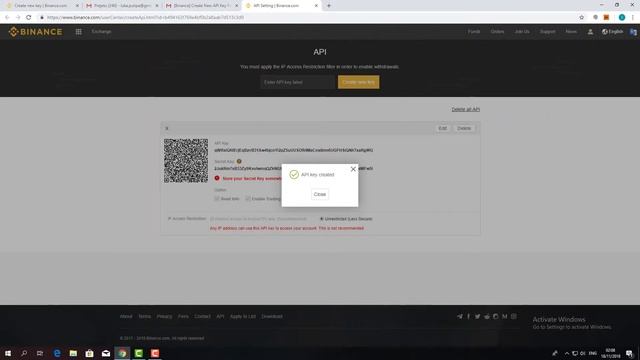 #1 How to create an API key on Binance смотреть онлайн