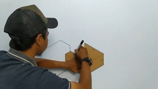 Easy Modern 3D Wall Painting Decoration || Wall Painting Block Optical Illusion || balok 3D Tembok смотреть онлайн