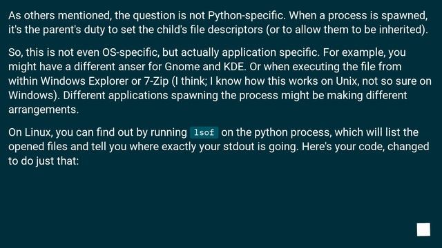 What are exactly the standard streams if there's no terminal/console window open for the python int смотреть онлайн