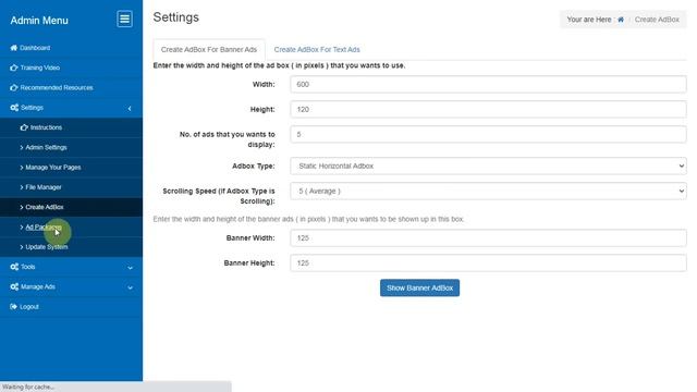 Ads Manager Script Admin area - How to Use смотреть онлайн