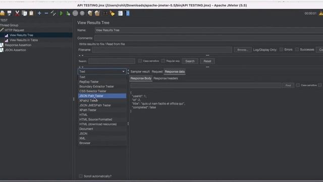 JMeter 6 : JSON Assertions : Validate Response Body смотреть онлайн