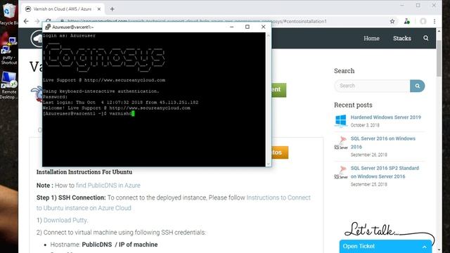Secured Varnish on CentOs 7.3 Community - Deploy on Azure , AWS and Google Cloud Platform. смотреть онлайн