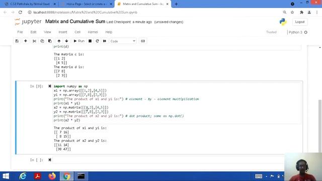 Introduction to NumPy (Tutorial 7): Matrix and Cumulative Sum in Numpy Array смотреть онлайн