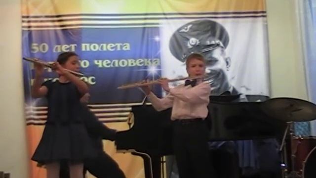 Дуэт флейт. Антон, Влада. "Санта Лючия" смотреть онлайн