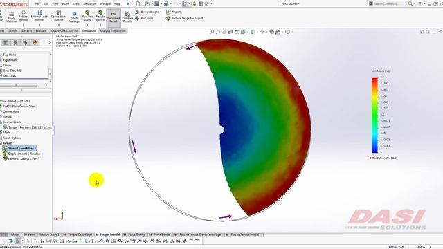 SOLIDWORKS Simulation "Use Inertial Relief" explanation смотреть онлайн