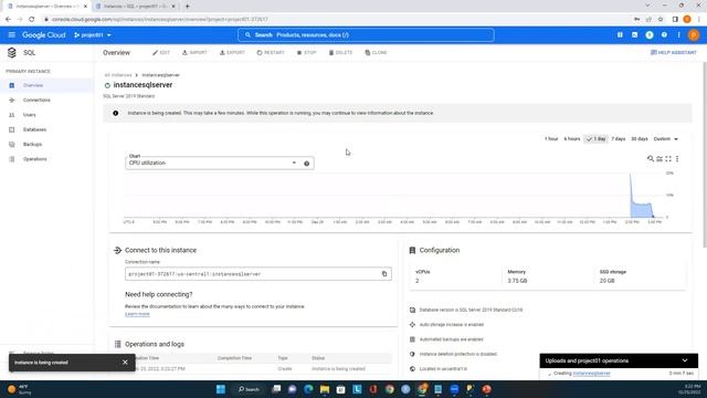 How to create and connect to a SQL Server instance using the GCP console | SQL server Google Cloud смотреть онлайн
