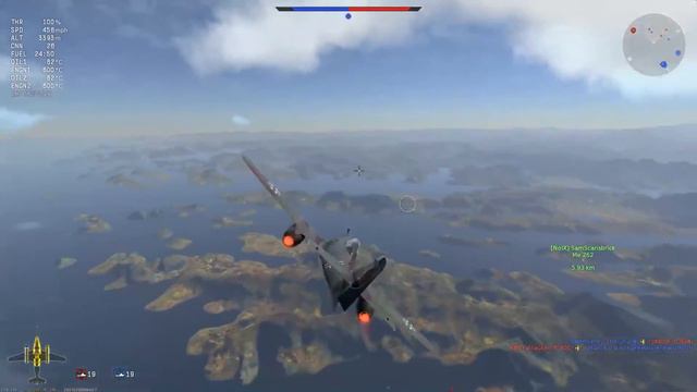 Narwhal - Me-262 A-1/U4 Pulkzerstorer War Thunder Gameplay смотреть онлайн