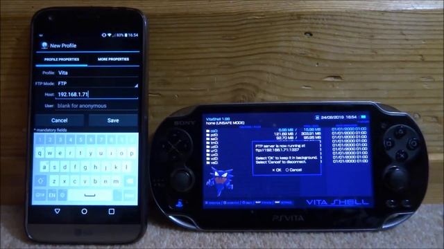 Transfer Files From Phone To PS Vita! (FTP) смотреть онлайн
